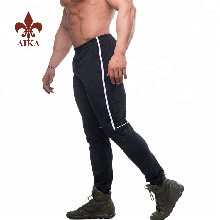 Wholesale High quality polyester spandex custom mens slim fit tech skinny joggers