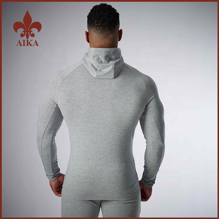 OEM China Yoga Suit -
High quality custom slim fit workout training velour tracksuits wholesale for men – AIKA detail pictures