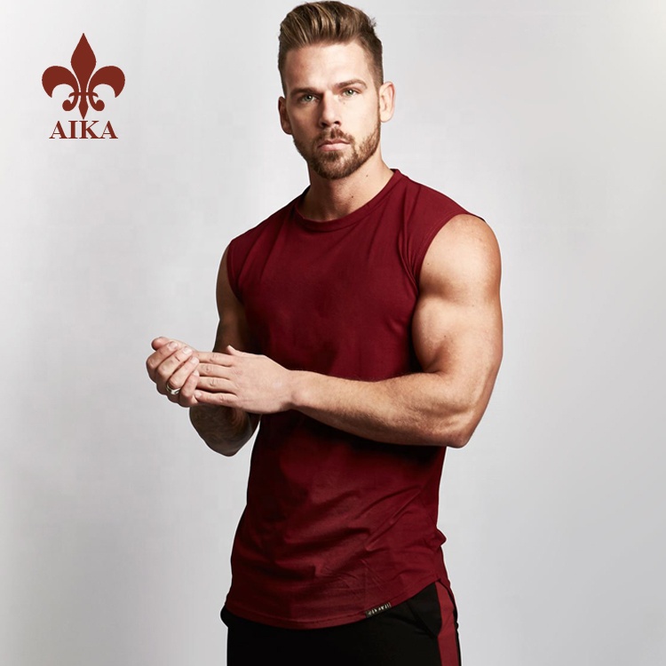 high quality  Custom 90% Polyester 10% Spandex light weight loose fit mens sports singlets