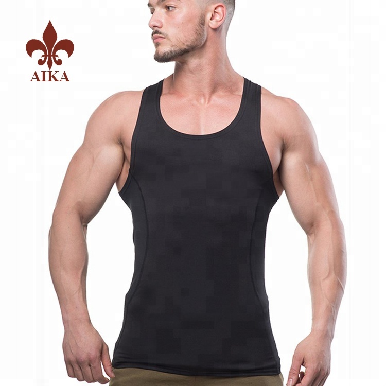Manufacturer for Gym Yoga Set -
 High quality Custom nylon spandex Moisture wicking mens skinny fitness gym sports wear – AIKA