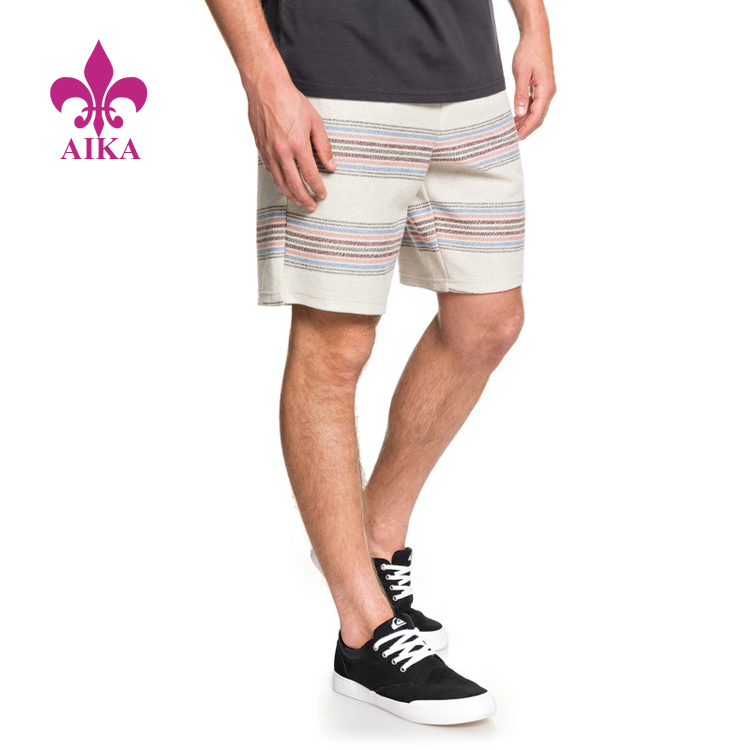 factory low price Sublimation Yoga Pants -
Hot Sale Wholesale Fashion Casual Style Striped Sports Sweat Shorts for Men – AIKA detail pictures