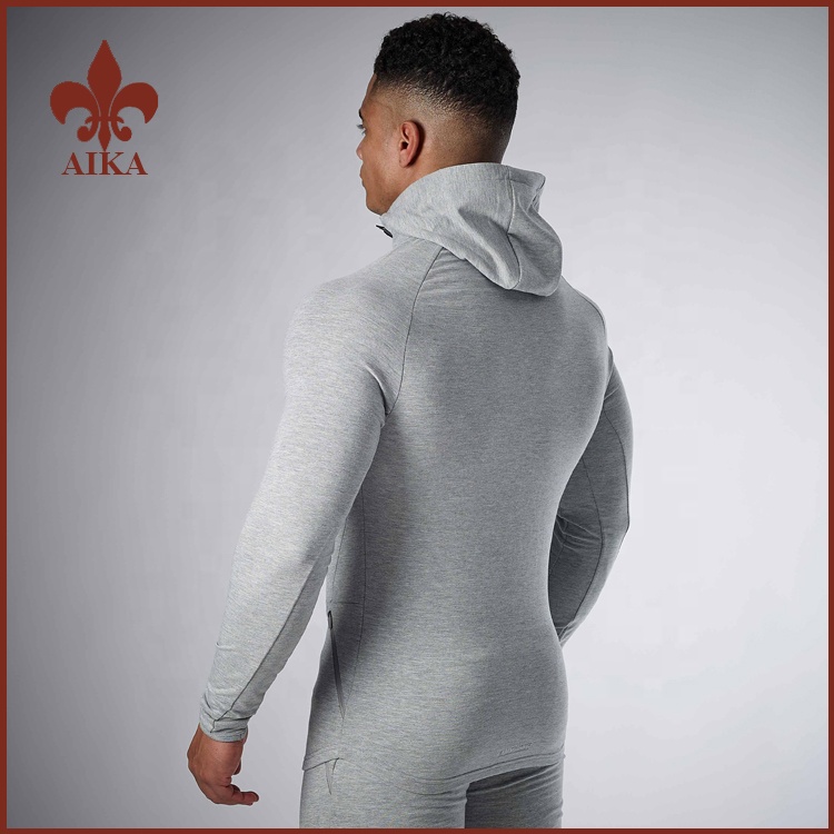 OEM China Yoga Suit -
High quality custom slim fit workout training velour tracksuits wholesale for men – AIKA detail pictures