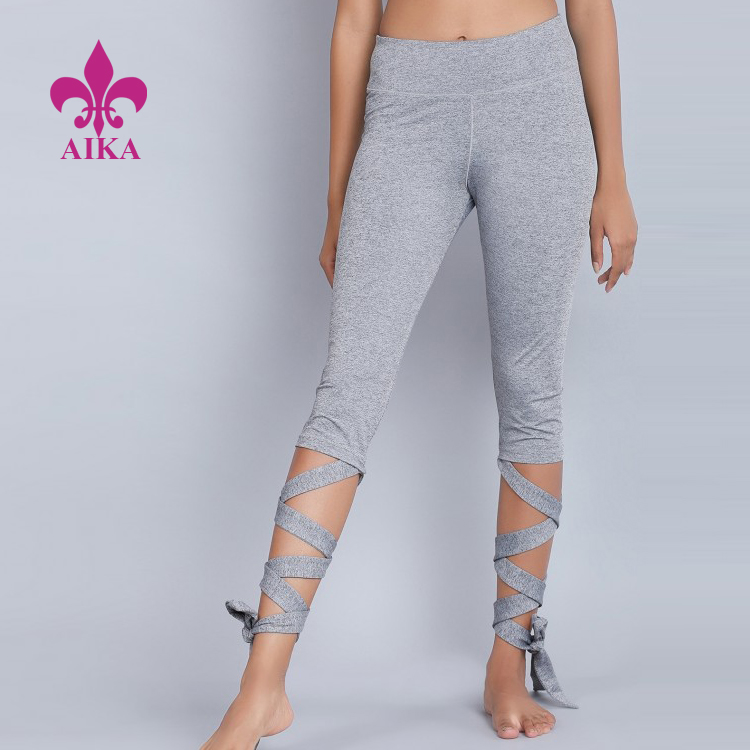 New Arrival China Winter Women Wear -
 China manufacturer good quality stylish and elegant tights all tied up yoga activewear leggings for women – AIKA