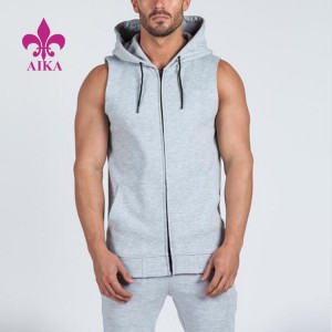Manufactur standard Sportwear Pants -
 China New Popular Workout Clothing Bodybuilding Gym Wear Sleeveless Hoodies for Men – AIKA