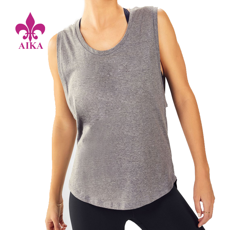 OEM Factory for Sports Wear Manufacturer -
Colorful Sublimation Pattern Printing Singlet Design Fitness Yoga Tank Top For Women – AIKA detail pictures