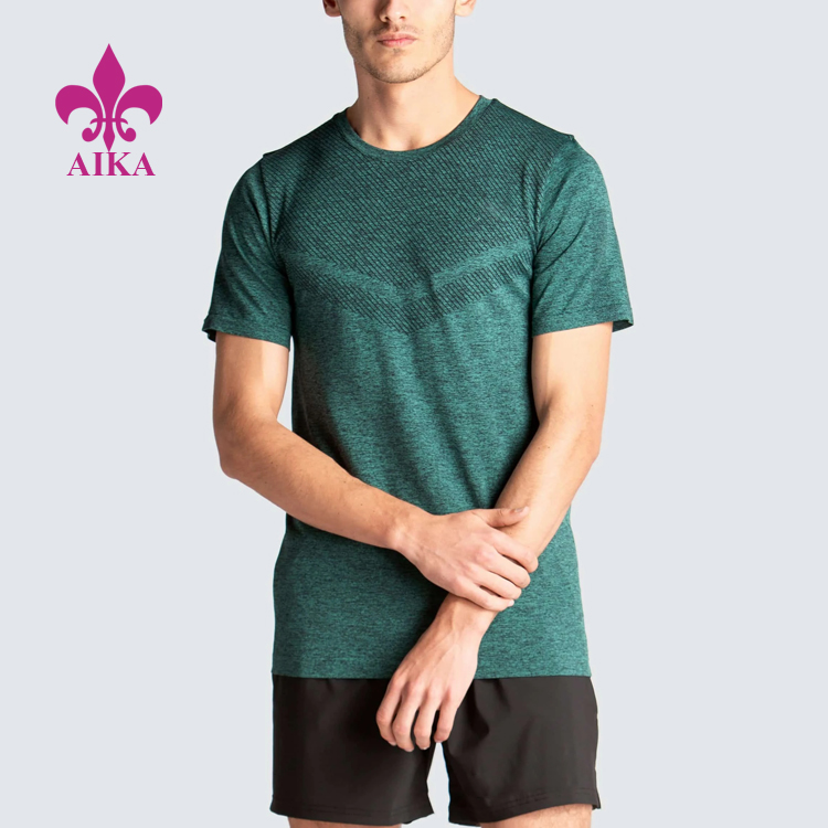 Chinese Professional Men Casual Sweatpants -
 Latest Custom Quality Wholesale Design Men’s Active Training Wear Breathable Seamless T-shirts – AIKA