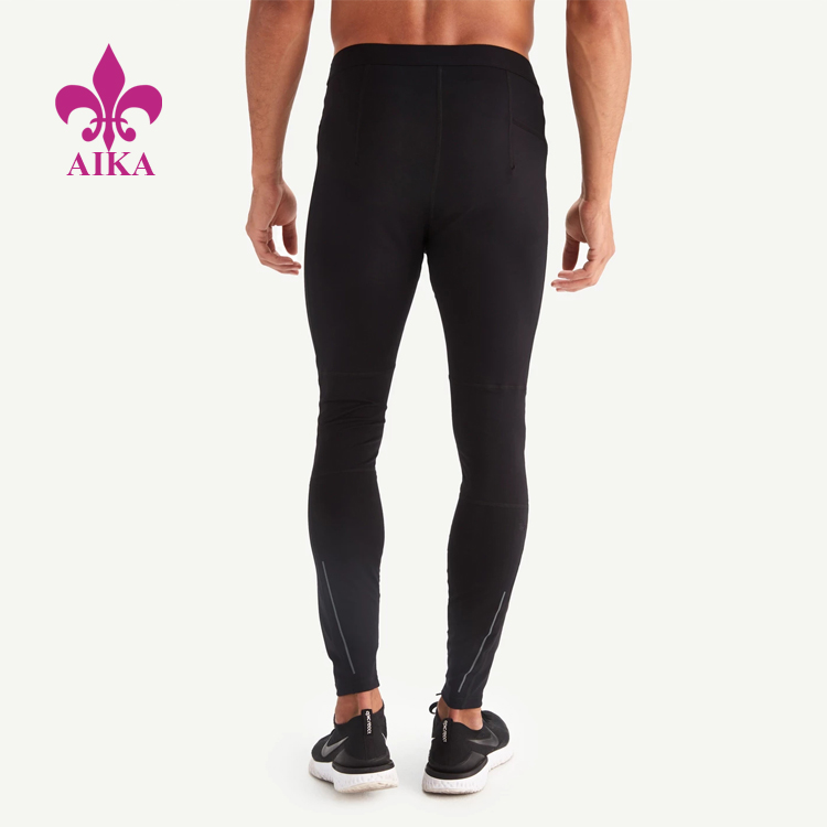 OEM/ODM China Pants Sports -
Men Sports Wear Regular Waist Quick Dry Compression Slim Fit Comfort Gym Running Leggings – AIKA detail pictures