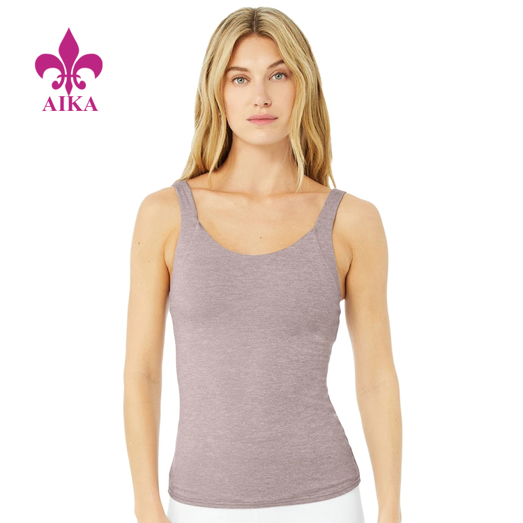 2021 New Arrived Custom Brand Yoga Clothing High Stretch Anti-pilling Women Gym Tank Top