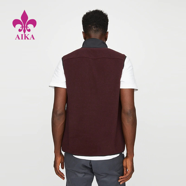 Hot-selling Casual Trousers -
High Quality Custom Lightweight Breathable Fleece Popover Vest Sleeveless Jacket – AIKA detail pictures