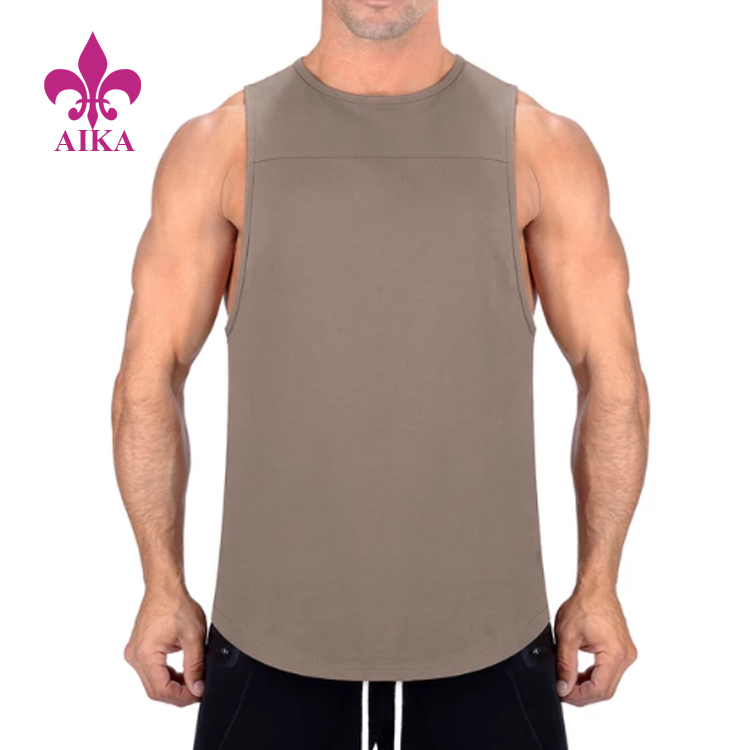 OEM Factory Price Vest Wholesale Fitness Wear Mens Gym Stringer Tank Top