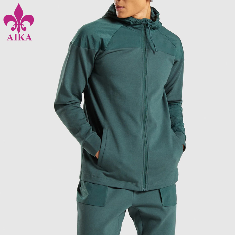 Custom Logo Plian Sweatshirt Gym Wear Zip up Cheap Wholesale Heavyweight Hoodie For Men