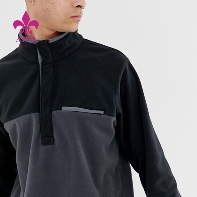 Best-Selling Fashion Pants -
Professional Sportswear Custom 100% Cotton Material Men Sports Training Pullover Jacket – AIKA detail pictures