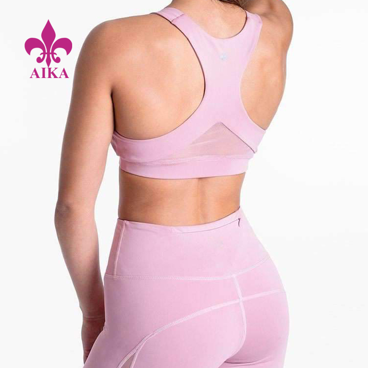 2021 China New Design Yoga Set Supplier – Custom OEM Sexy Tights Leggings Sportswear Womens Yoga Sets Fitness Wear – AIKA detail pictures