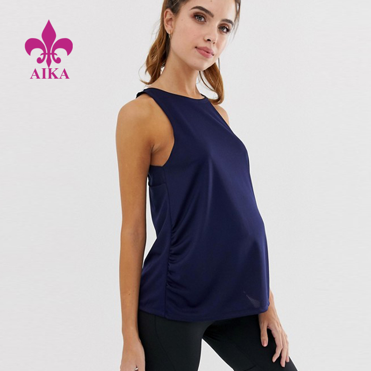 Online Exporter Yoga Pants Wear -
 High Quality Custom Special for Maternity Safety Smooth Breathable Cross Back Tank Top – AIKA