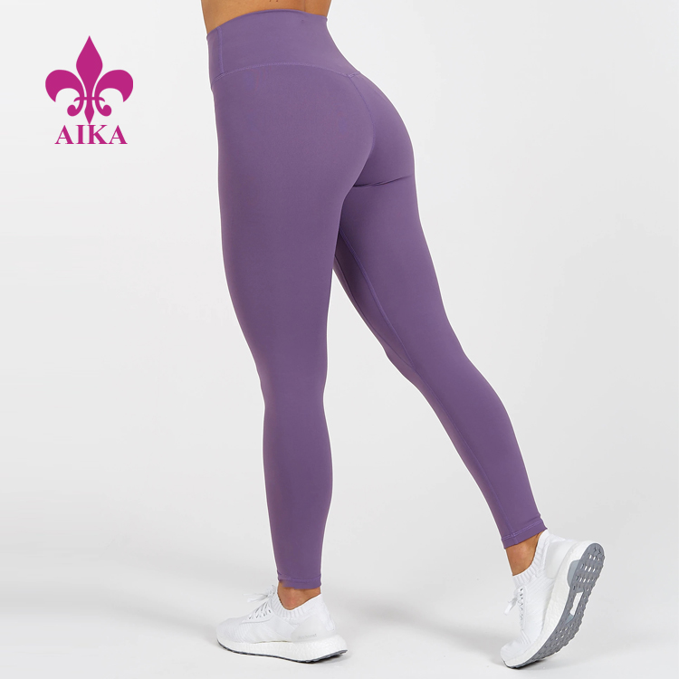 New Delivery for Moisture Wicking Yoga Pants -
Latest Tights Design High Waist Nylon Gym Leggings Women Workout Yoga Pants – AIKA detail pictures