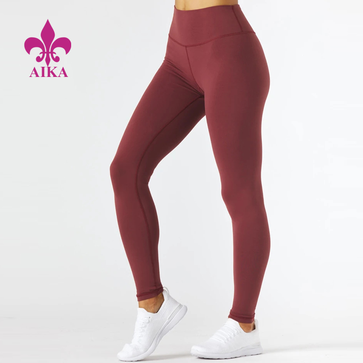 Low MOQ High Waist With Back V Seaming Leggings Fitness Gym Yoga Pants For Women