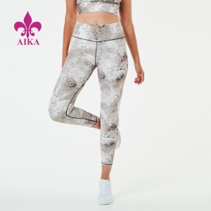 China Manufacturer for Legging For Woman Yoga Pant -
 High Quality Cusom Brand Logo Printing Fitness Wear Breathable Yoga Pants Gym Tie-Dye Womens Leggings – AIKA