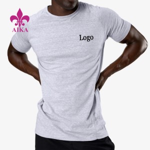China OEM Leggings Tights -
 Wholesale Sports T Shirt Men Basic Plain Polyester Spandex Blank Custom Printing Logo Athletic T shirts – AIKA