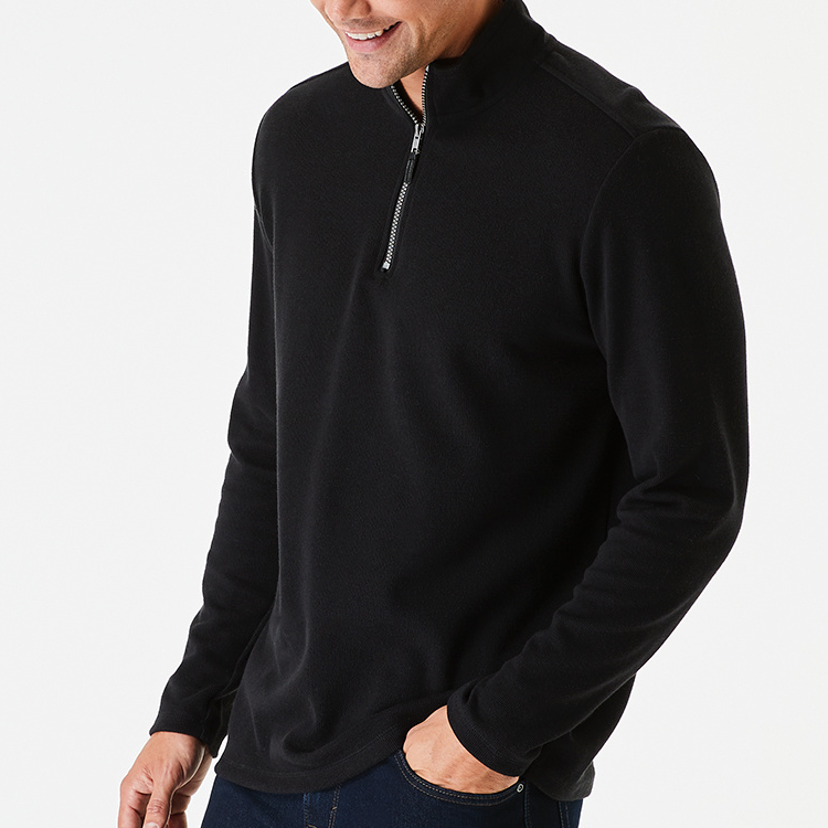 Top Quality Quarter Zip Comfortable Cotton Training Sweatshirt For Men