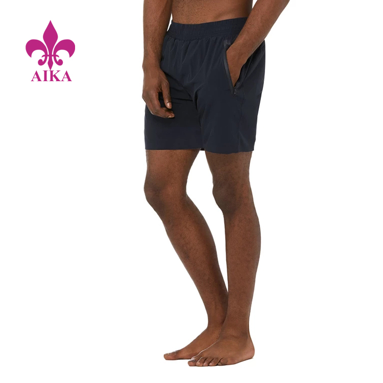 Short Lead Time for Yoga Fitness Set -
New Custom Advence 2-in1 Design Double Layer Mesh Inside Sports Gym Shorts for Men – AIKA detail pictures