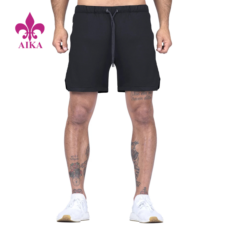 High Quality for Long Pants For Men -
 Low MOQ Summer Bottom Knit Fabric Fast Dry Running Sports Shorts Mens Gym Shorts – AIKA