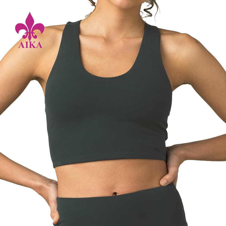 Lightweight Stretch Workout V-Neck Racer Back Crop Top Women’s Gym Tank Tops