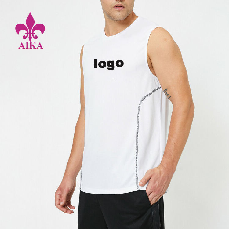 Factory Free sample Sports Pants -
Custom Logo Quick Dry Lighweight Polyester Breathable Gym Singlets Men Wholesale Sports Tank Top – AIKA detail pictures
