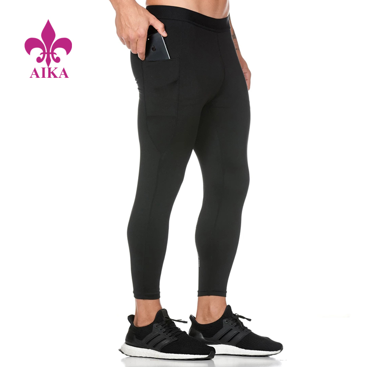 Bottom price Men Wear Pants -
2019 New Arrival Leggings Sweat Pants Plain Color Compression Mens Tights Wear – AIKA detail pictures