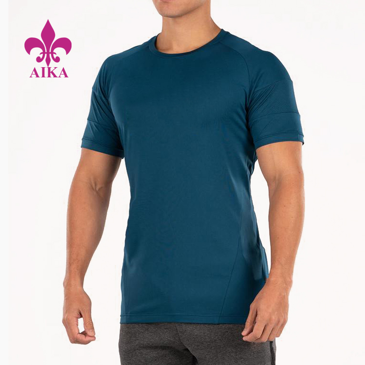 OEM Custom Logo Activewear Lightweight Breathable Muscle Athletic Gym T Shirt for Man