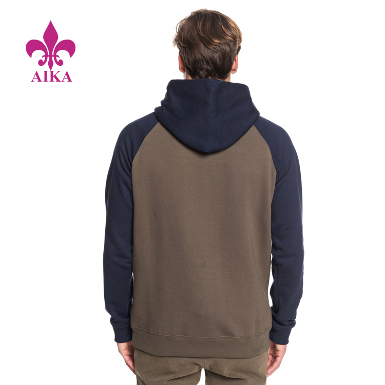 China Cheap price Men Hoodies -
High Quality Custom Classic Style Comfortable Color Block Regular Fit Men Sports Hoodie – AIKA detail pictures