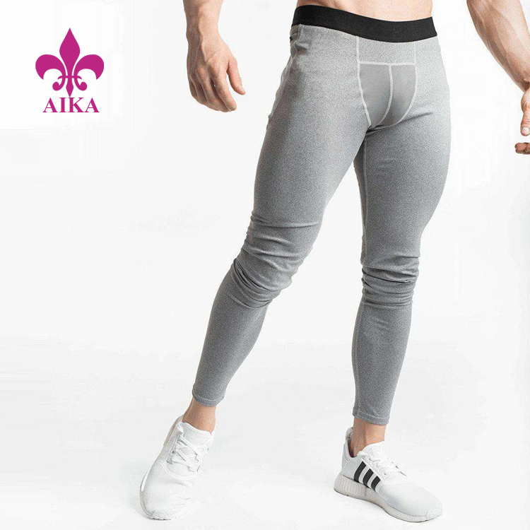 Professional China Sports Fitness Wear -
 Wholesale Mens Running Leggings Wear Custom Sports Tights Clothing Plain Sweat Pants For Men – AIKA