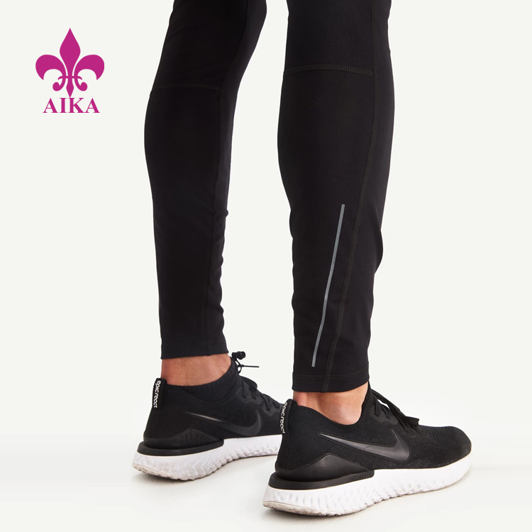 OEM/ODM China Pants Sports -
Men Sports Wear Regular Waist Quick Dry Compression Slim Fit Comfort Gym Running Leggings – AIKA detail pictures