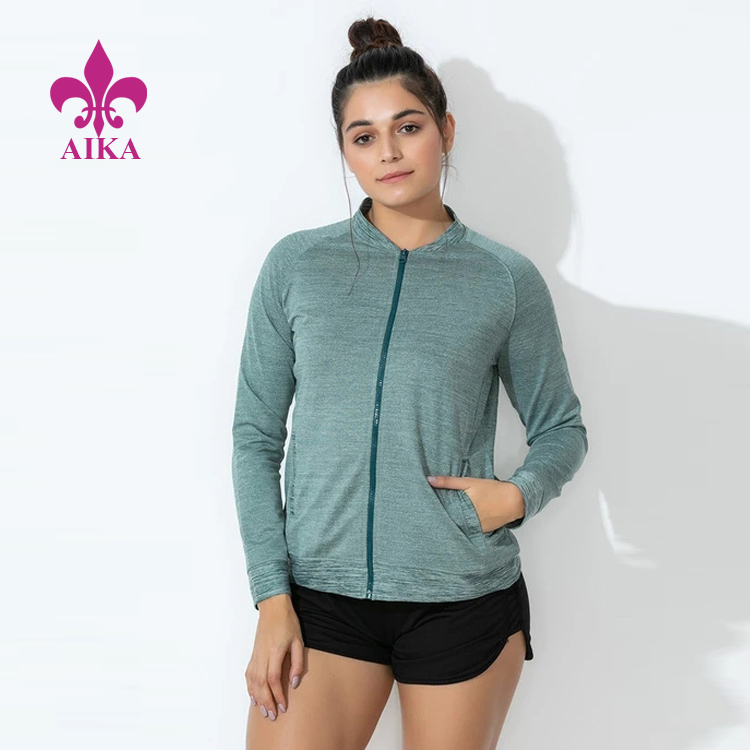 Custom Sports Wear Fitness Workout Yoga Clothing Women Sports Gym Jacket