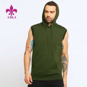 Factory source Legging Pants -
 Wholesale Man Sweatshirts Lightweight Cotton Custom Sleeveless Men’s Hoodies – AIKA