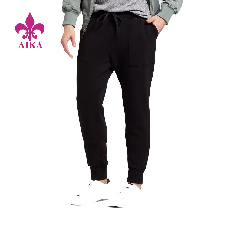 Custom Sports Wear 100% Cotton Fitted Cuffs Comfortable Sports Joggers Pants for Men