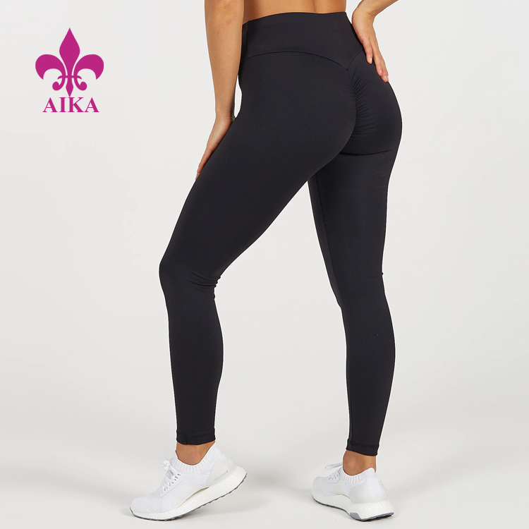 China OEM Gym Wear Manufacturer -
High Waist Scrunch Butt Leggings Design Custom Compression Women Yoga Pants – AIKA detail pictures