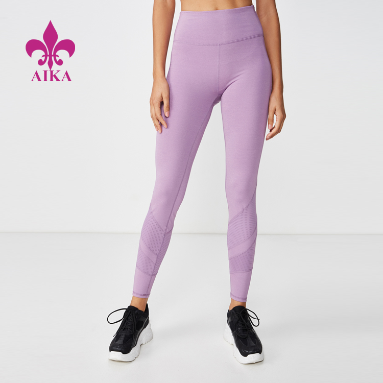 Factory wholesale Custom Yoga Wear -
 Wholesale High Quality Custom Sports High Waist Fitness Stylish Mesh Leggings for Women – AIKA