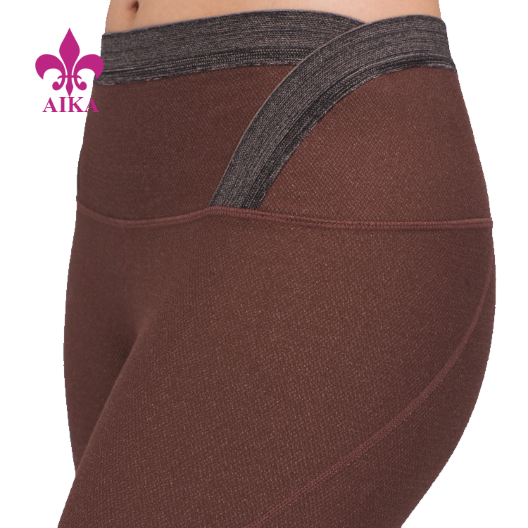 OEM/ODM Supplier China Sportswear Supplier -
Low MOQ Fitness Gym Tights Wear Custom Waistband Design Leggings Women Wholesale Yoga Wear – AIKA detail pictures