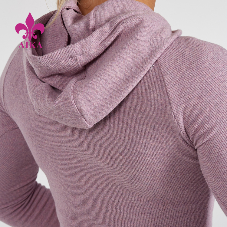 Factory making Sweatshirts Supplier -
Sexy Design Training Sports Wear Blank Hollow Out Crop Hoodies For Women – AIKA detail pictures