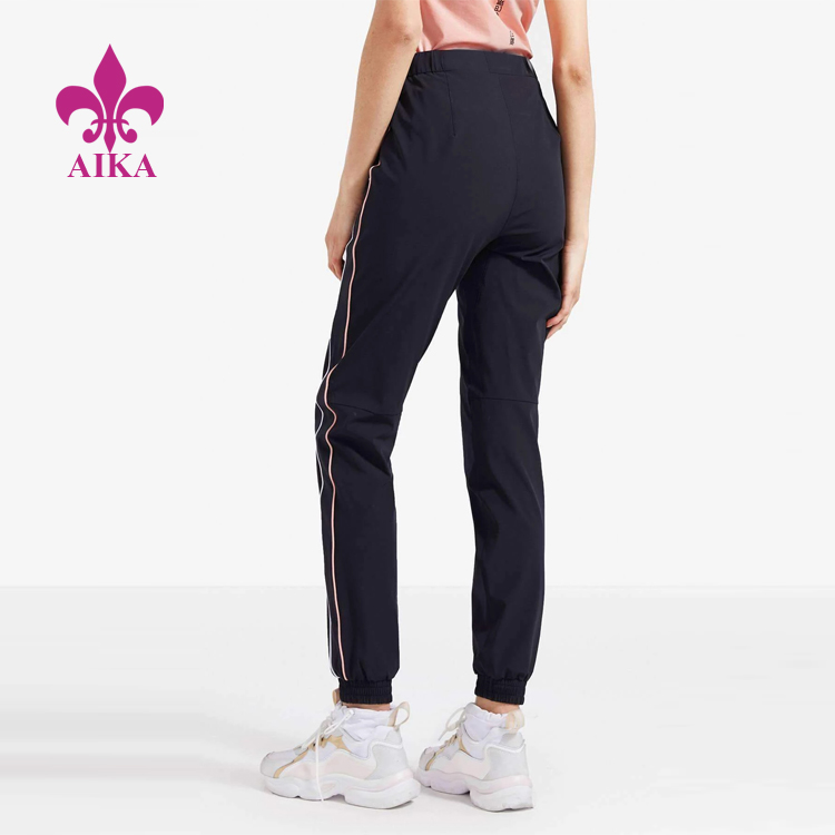 Reasonable price Casual Wear Supplier -
Wholesale Gym Clothing Slightly Loose Quick Dry Stripe Side Women Sports Sweat Pants – AIKA detail pictures