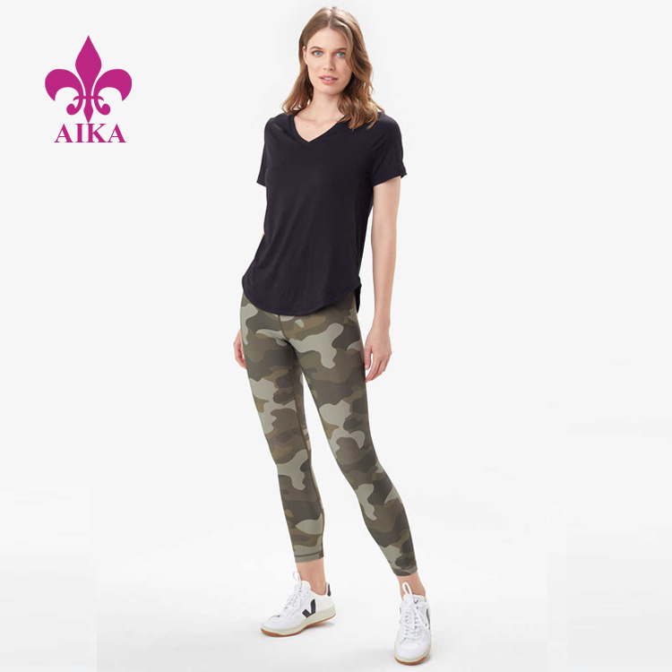 OEM/ODM Supplier Tank Tops Manufacturer -
High Stretch Casual Basic Style Fitness Clothing Lightweight Yoga Wear Women Leggings – AIKA detail pictures