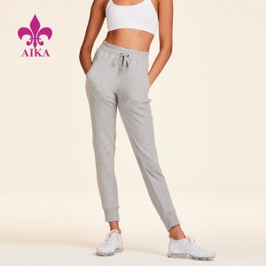 China Manufacturer for Legging For Woman Yoga Pant -
 Womens Clothings 2021 Hot Sale Wholesale Grey knit Trouser Sweat Pants Joggers  – AIKA
