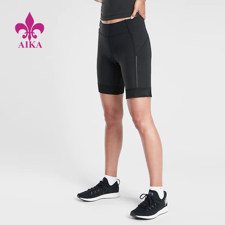 Hot Sale Fashion Design Lightweight Hem Grippers Compression Cycle Training Shorts