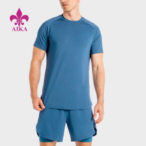 Factory wholesale Sports Fitness Pants -
 Summer Wholesale Breathable Polyester Spandex Tee Custom Printing Fitness Wear Gym Men’s T-Shirts – AIKA