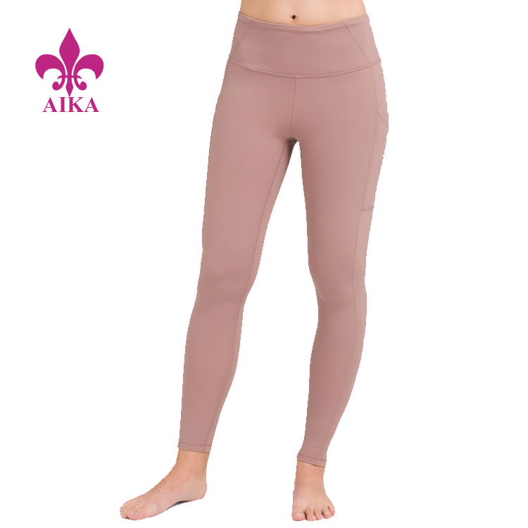 2019 wholesale price Fitness Apparel -
 OEM Fitness Gym Wear Soild Colors Tights Pants Wholesale Women Yoga Leggings – AIKA