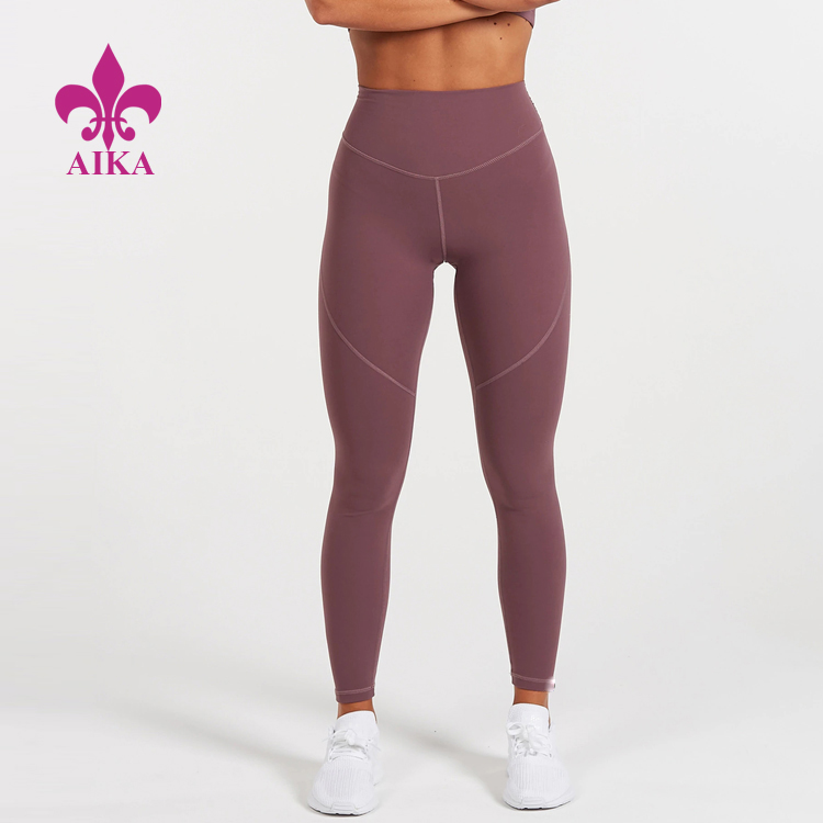 High definition Custom Gym Wear -
Nylon Spandex High Waist Fashion Tights Design Fitness Yoga Wear Women Sports Leggings – AIKA detail pictures