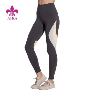 Cheapest Price  Seamless Yoga Wear -
 Hot sale China Gold supplier Custom Color Block women fitness gym leggings  – AIKA