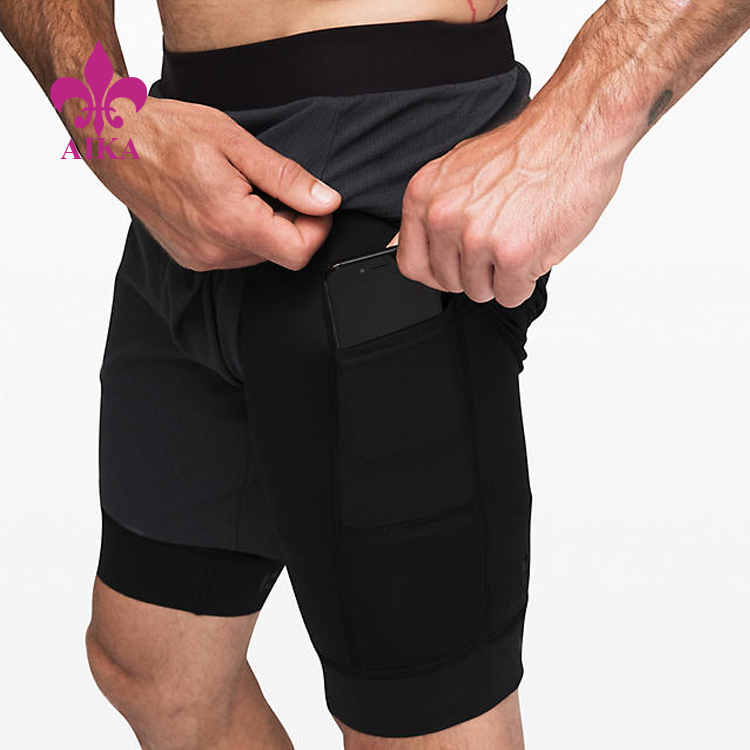 Super Lowest Price Cotton Pants And Trousers -
Men Sports Wear Light Breathable Mesh Detail Quick Drying Sports Gym Running Shorts – AIKA detail pictures