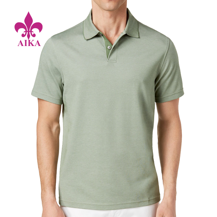 2021 New Coming Short Sleeves Tee Wholesale Cotton Polyester Polo Collar Men’s T Shirts