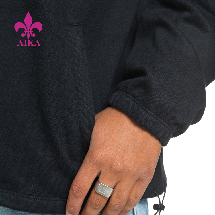 Cheap price Customized Cotton Polyester Joggers -
Wholesale Custom New Casual Desgin High Collar Half Zip Warmth Men Sports Sweatshirt – AIKA detail pictures